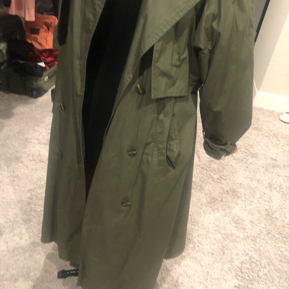 Women’s Olive Green Trench Coat